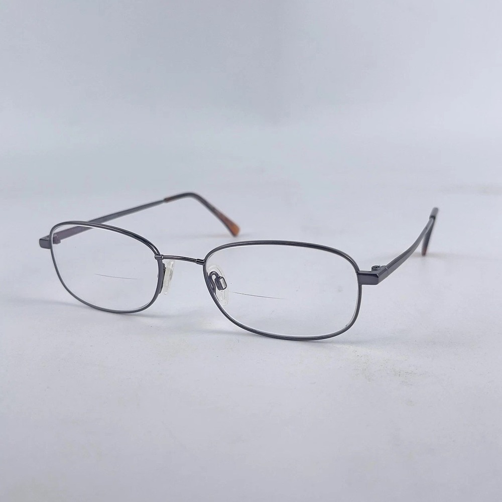 Flexon Marchon‎ Autoflex 77 Unisex Eyeglasses Frame Silver Full Rim 52-18-140 mm
